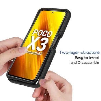 Za Redmi Poco X3 NFC Primeru 360 Full Body Zaščita Telefona Kritje za Xiaomi Redmi Opomba 8 9 S 9 Pro 10 Lite 9c 9a Shockproof Etui