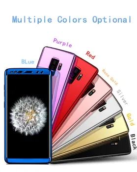 Za Samsung S10 Plus Primeru 360 Polno Kritje Ogledalo Primeru Fundas za Samsung Galaxy S10E S9 S8 S7 Rob Opomba 8 9 Telefon Lupini Coque