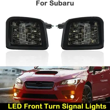 Za Subaru WRX WRX STI-2018 Avto Spredaj LED Kotu lučka za Potrditev luči vklopite signala sveti Dim jasno črno objektiv