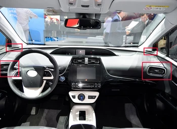 Za Toyata Prius PHV XW50 2016-2020 Avto Dodatki iz Ogljikovih Vlaken Slog Zraka Vent Vtičnico Pokrov nadzorna plošča Trim Ploščo