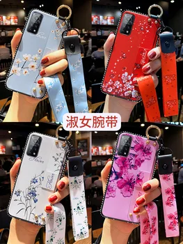 Za Xiaomi Mi 10T Pro Primeru Moda manšeta Z diamond Zaščitna Hrbtni Pokrovček Primeru za xiaomi mi 10t mi10t 10tpro telefon lupini