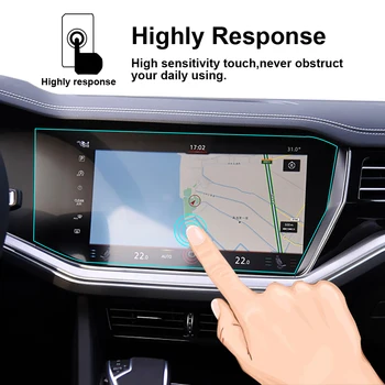 Za za Volkswagen Touareg 2019 2020 nadzorno ploščo plošča digitalni kabina protector navigacijski zaslon film LCD zaslon pokrov