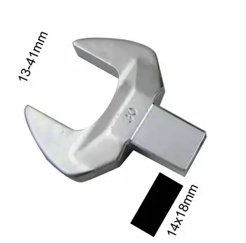 Zamenljivi ključ moment glave 13-41mm odprite se je končalo vstaviti orodja 14x18mm navora forl ključa glavo