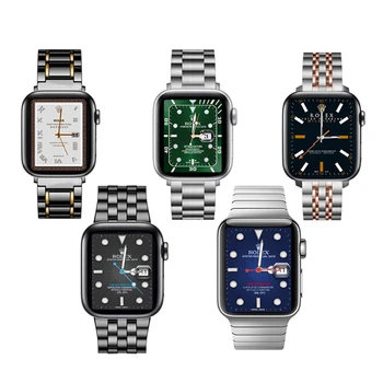 Zapestnica iz nerjavečega Jekla Za Apple Watch 44 mm 40 mm 38 mm 42mm Povezavo watchband Za iwatch Serije 5 4 3 2 1 Zamenjava Pasu