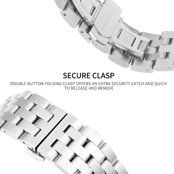Zapestnica iz nerjavečega Jekla Za Apple Watch 44 mm 40 mm 38 mm 42mm Povezavo watchband Za iwatch Serije 5 4 3 2 1 Zamenjava Pasu