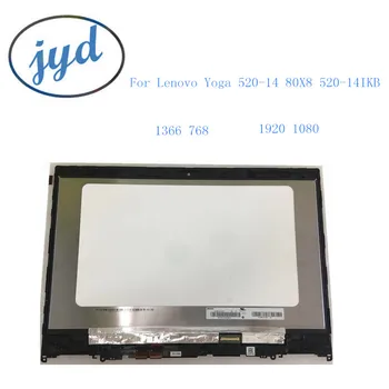 Zaslon LCD+Touchscreen Računalnike+Rahmen Zbora za LENOVO YOGA 520-14 Joga 520-14IKB