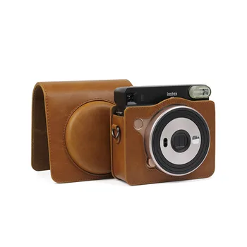 Zaščitna torbica za Fujifilm Instax Kvadratnih SQ6 Instant Filmsko Kamero PU Usnjena Torba z Ramenskim pasom Za Instant Kvadratnih SQ6