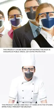 Zaščitna Usta, Obraz ščit maske proti splash ščit kapljic dokaz ščiti Proti okužbi izolacije zaslon zaščitna Oprema
