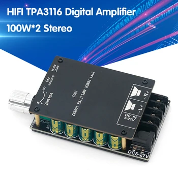 ZK-1002 HIFI 100WX2 TPA3116 Bluetooth 5.0 Visoko Močjo, Digitalni Ojačevalnik Stereo Odbor AMP Amplificador Home Theater