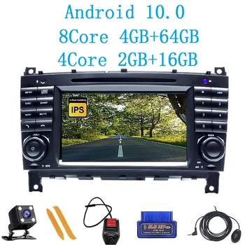 ZLTOOPAI Android 10 Za Mercedes Benz W203 W209 W219 A160 C180 C200 CLK200 Multimedijski Predvajalnik Autoradio Stereo CSD GPS Navigacija