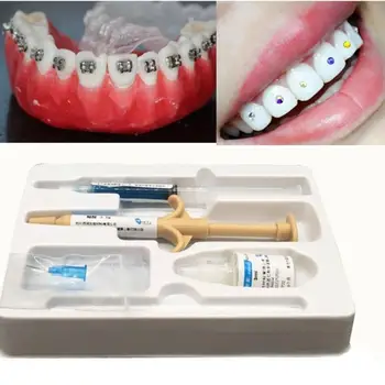 Zobni Nosilec Lepilo Nastavite Ustno Votlino Zob Oprema Za Lepljenje Zobni Ortodontskega Oprema Pribor Zob Zdravstvenega Varstva