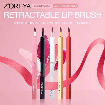 Zoreya 5 Barve, Zložljive Čopiča Beauty Make Up Orodje Prenosni Dustproof Kozmetični Krtačo Enostaven Za Uporabo