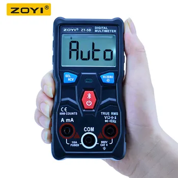 ZOYI ZT-5B Brezžični Digitalni Multimeter Auto-Segajo True RMS 6000 Šteje Voltmeter Volt Amp Ohm Hz NKV Kapacitivnost Diode Temp