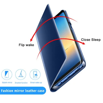 Zrcalni Prikaz Smart Flip Primeru za Huawei P Smart Pro 2019 Psmart STK 
