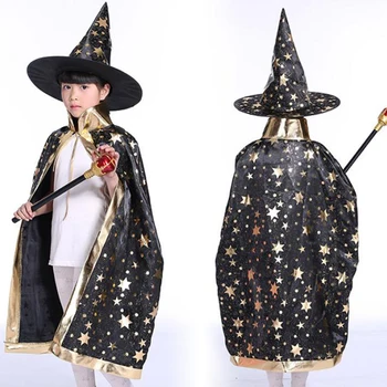 čarovnik ogrinjala s kapo za otroke rojstni dan Halloween Kostumi - rojstni potrebščine - stranka korist