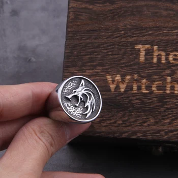 Čarovnik volk glave obesek za ogrlico Geralt z Wild Hunt 3 Slika TV