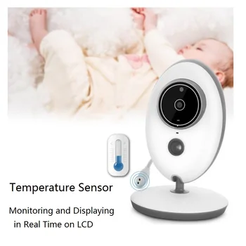 Španski Meni vigilabebes baby monitor za 2,4 palčni LCD vigila bebes IR nočno vizijo Interkom nadzorovanja Temperature Lullabies