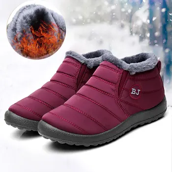 ženske pozimi škornji 2021 antiskid dnu nepremočljiv sneg škornji ženske trdna športna obutev ženska toplo čevlje dame plus velikost