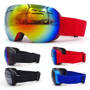 Ženske Smučarske Očala Anti-Fog UV400 Dvojne Plasti Snowboard Smučarska Očala Moških Gogles Primeru motorne sani Šport Pozimi Smučanje Očala